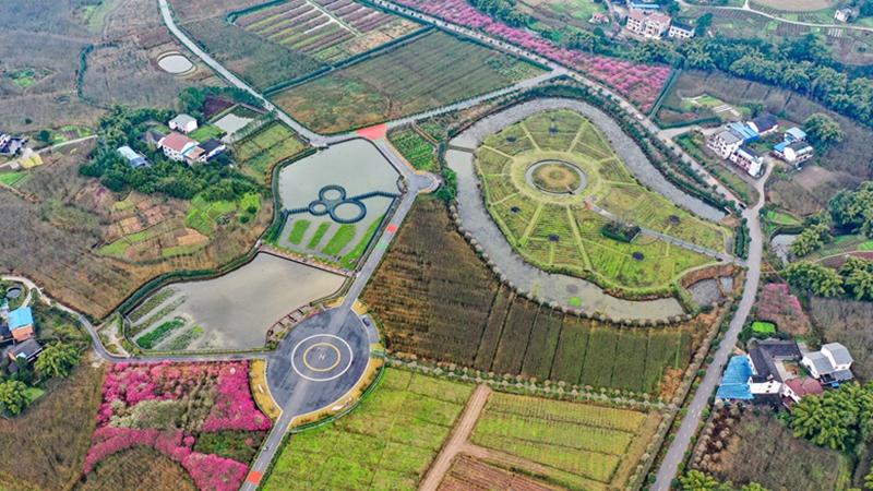 四川华蓥：&ldquo;花海人家&rdquo;春意浓