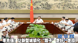 李克强：让新型城镇化路子走好走顺